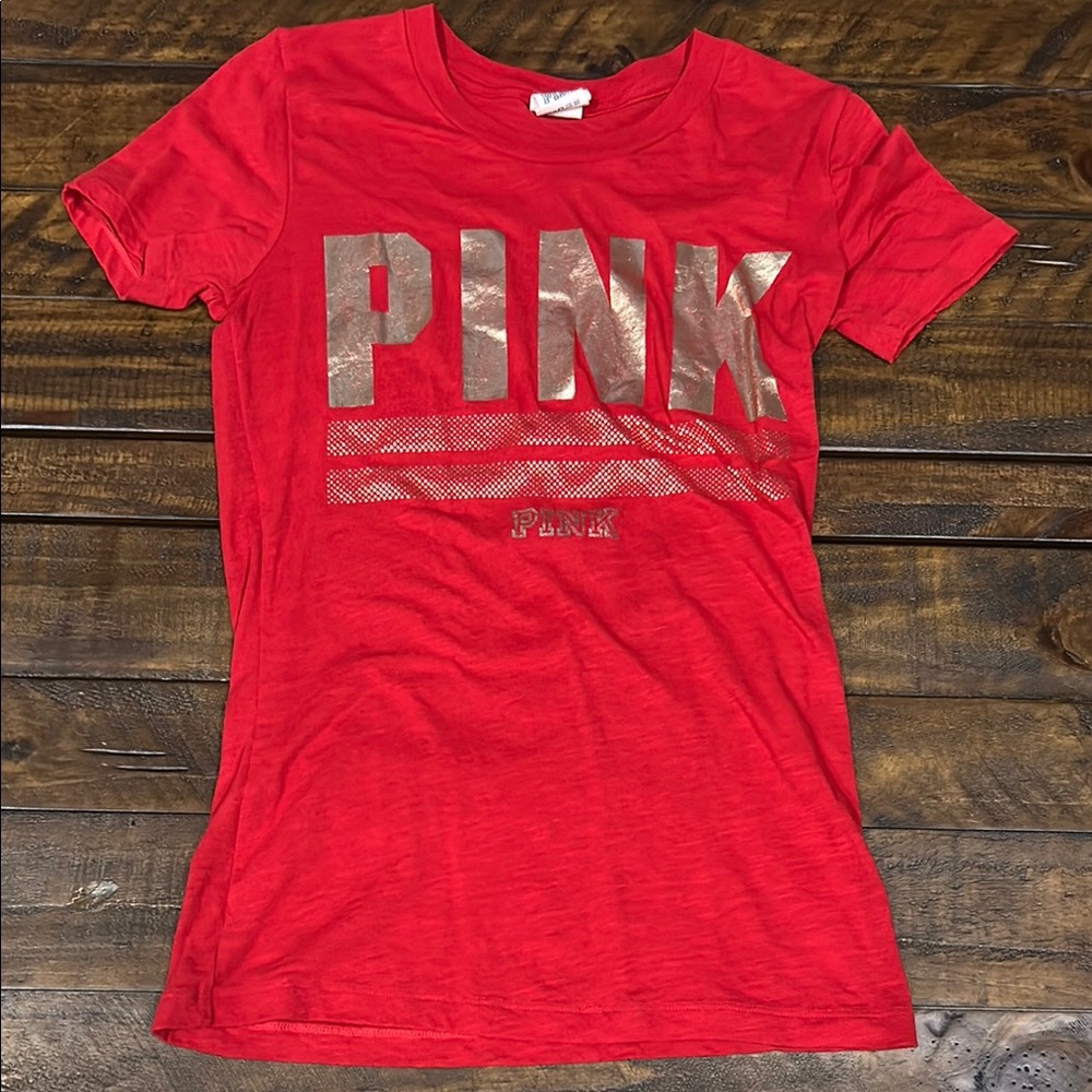 Red PINK Graphic T-Shirt